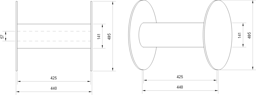 Sperrholzspule 403
